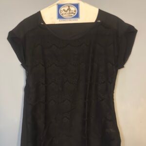 Elegant Black Lace Top